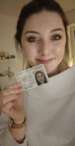 Die person mit ausweis